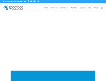 Tablet Screenshot of goodfootinteractive.com